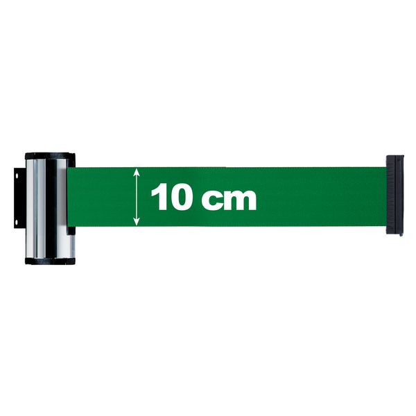 Enrouleur à sangle large 10 cm x 3 m mural chromé