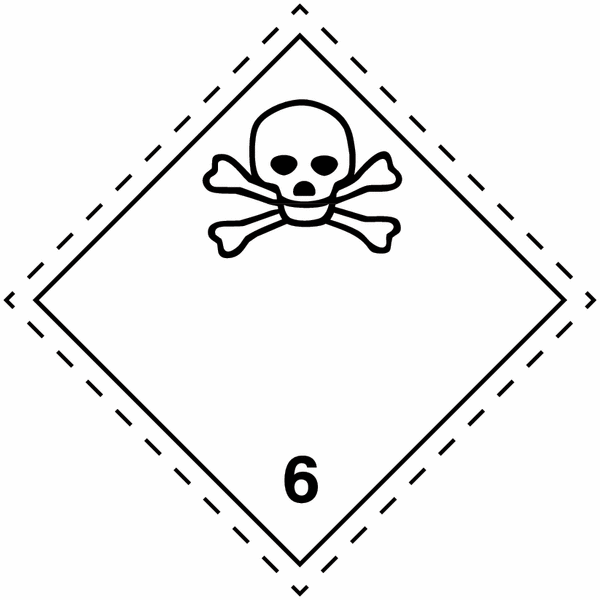 Produktbild von Gefahrgutaufkleber Klasse 9 – 100x100mm, Papier, 1000 Stück Auf Rolle, Schwarz-weiß