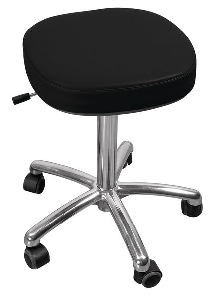 Tabouret Laboratoire Inox Steinberg SBS-LF-100 - Réglable 45-60 Cm, Charge 150 Kg, 3 Pieds