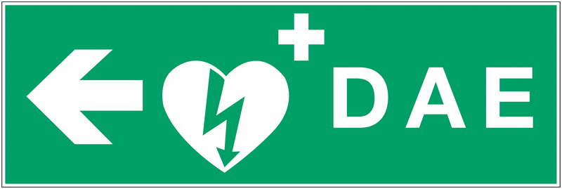 Panneau DAE flèche gauche