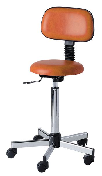 Tabouret réglable à roulettes et dossier Carina Médical
