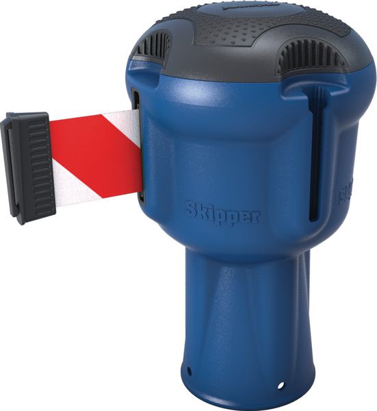 Enrouleur bleu sangle 9 m pour poteau Skipper™ ou cône