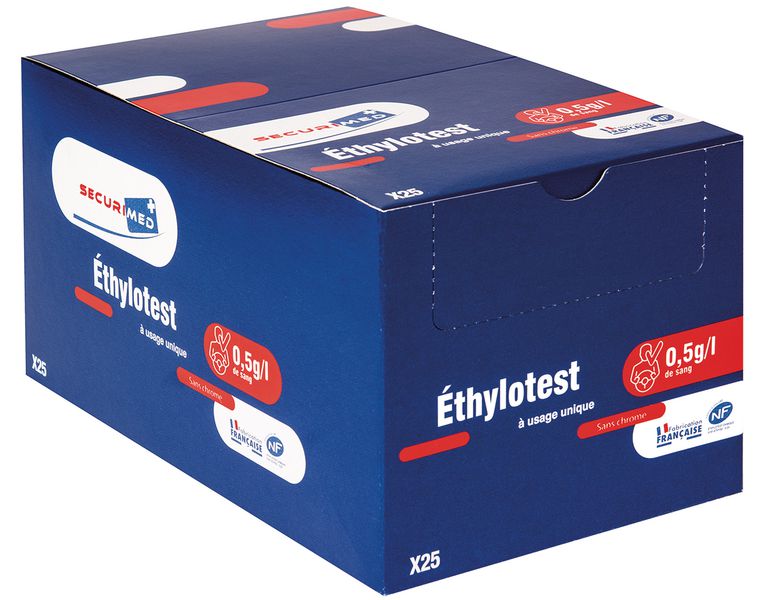 Éthylotests Jetables - Lot De 2 - Test Rapide Et Fiable - Format Poche - Pour Sécurité Routière Après Soirée