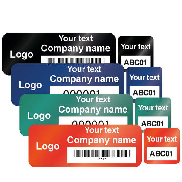 DuraGuard® Metalised Polyester Two-Part Asset Tags