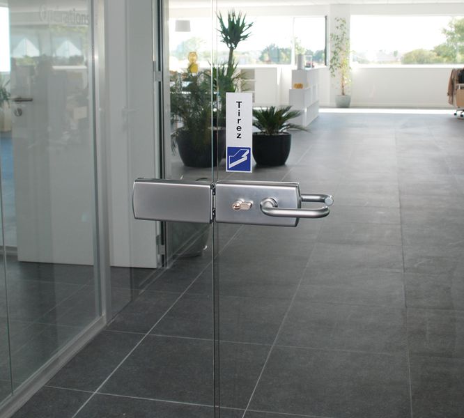 2x Autocollant Sticker Poussez Tirez Panneau Entrée - Auto