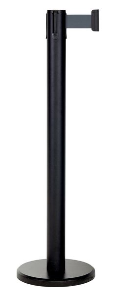 Poteau à sangle robuste Argent ou noir