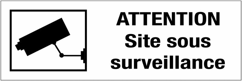 Panneau Information Bâtiments Sous Vidéo Surveillance - PVC - 150 X 210 Mm Signaletique Biz G0860 85078747