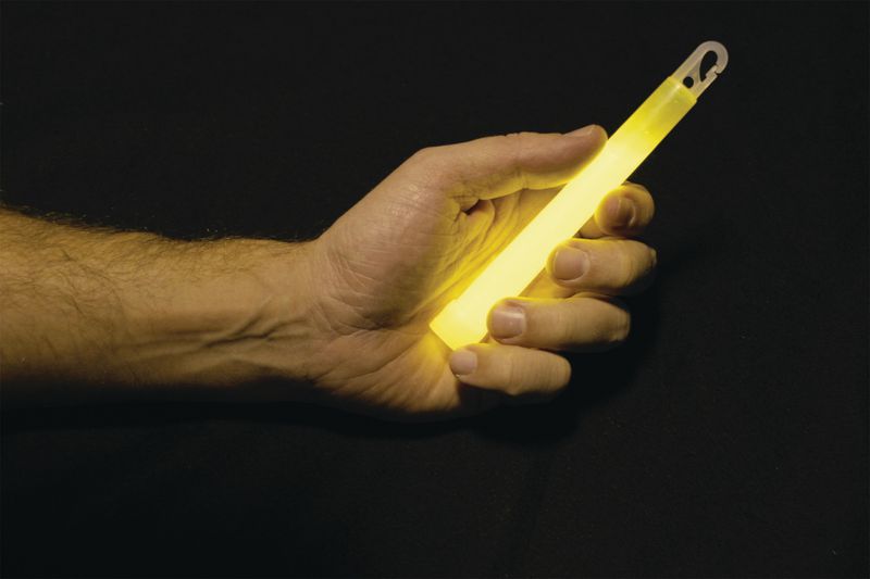 Bâton Lumineux SAGE 6 Pouces – Jaune, Durée 12 Heures, Neuf (lot)