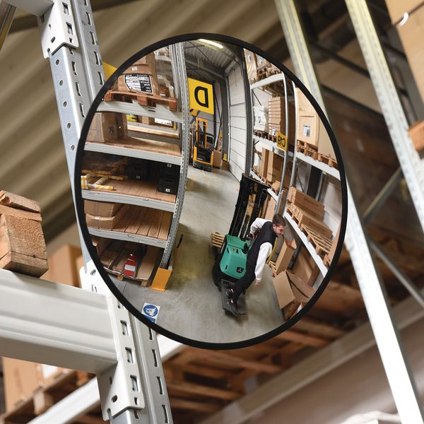 Rétroviseur Plat Pour Chariot élévateur - 23,5x13,5 Cm, Rotation 360° - En Plastique Résistant - Facile à Installer
