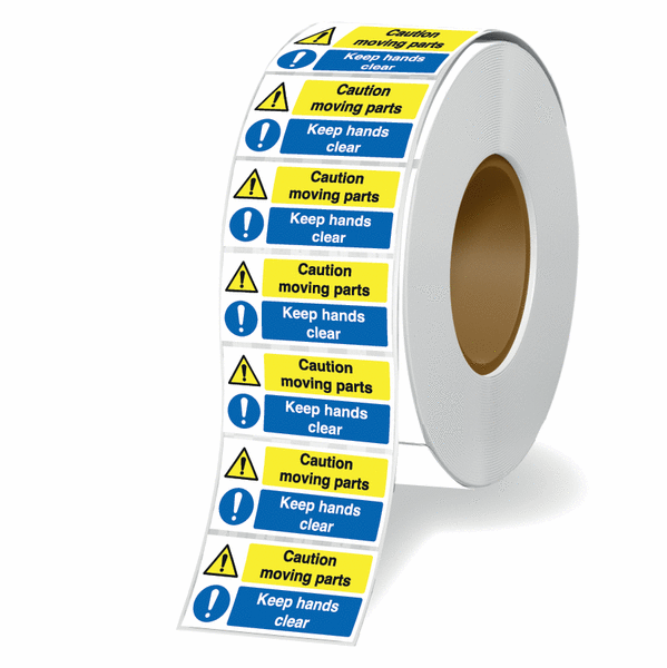 Decal & Sticker Window Sign Business Signs "Keep Hands Clear" Rigid Plastic Sign Or Sticker - Available In A6, A5, A4 Sizes For Safety & Warning Rigid Plastic Warning Sign - Foto 4