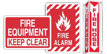 Fire Safety & Emergency Signs - OSHA & NFPA Compliant | Emedco