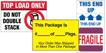 Warning Labels On Roll - Outer Packaging / Overpack - 500 Pieces Per - View #4