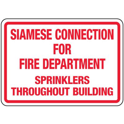 Fire Department Connection (FDC) Signs | Seton