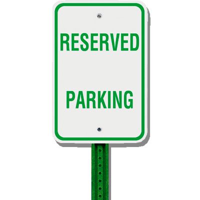 Reserved Parking Space Keep Clear Personalised Sign BY - 3mm Aluminium Sign (800mm X 600mm - View #5