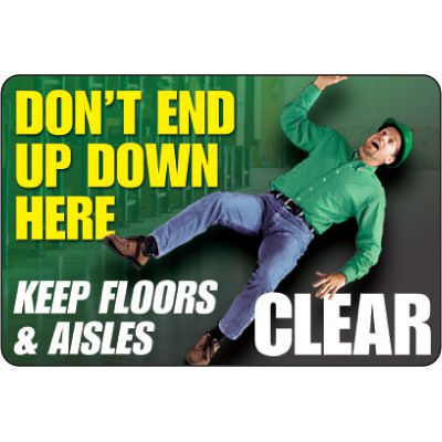 Keep Clear Floor Label | Emedco