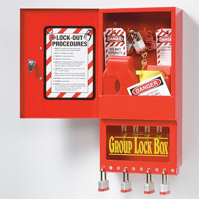 Wall Mount Combo Storage Cabinet/Group Lock Box | Seton