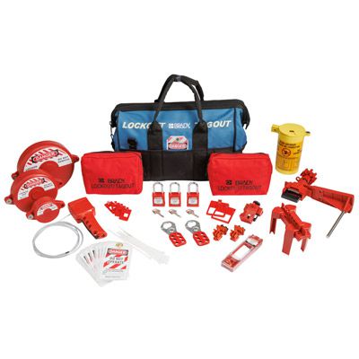 Electrical and Valve Lockout Tagout Kit with Nylon Safety Lockout ...