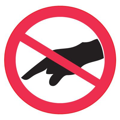 ISO Symbols Labels - Do Not Touch | Seton