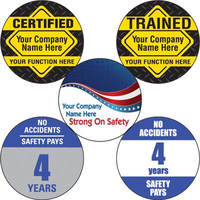 Custom Safety Hard Hat Labels Seton