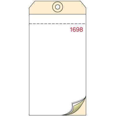 Inventory Control Tags - 3 Part (Blank) | Emedco