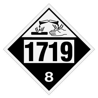 1719 Caustic Alkali Liquids DOT Placards | Emedco