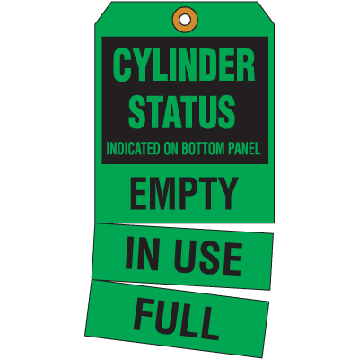 Cylinder Status Tags- Cylinder Status Indicated On Bottom Panel | Seton