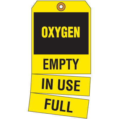 Cylinder Status Tags - Oxygen | Seton