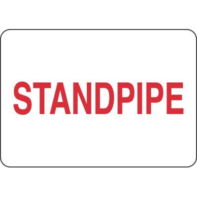 Standpipe Sign | Emedco