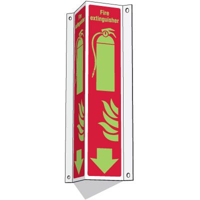 3-Way Fire Extinguisher w/Symbols Sign | Seton