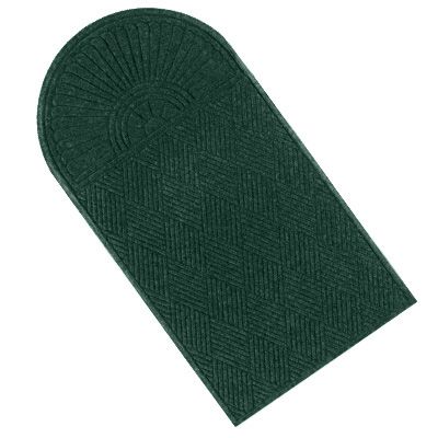 Andersen Waterhog Eco Grand Premier Half Oval Door Mat - Indoor/Outdoor, 1.8' X 3', Recycled PET, Slip-Resistant