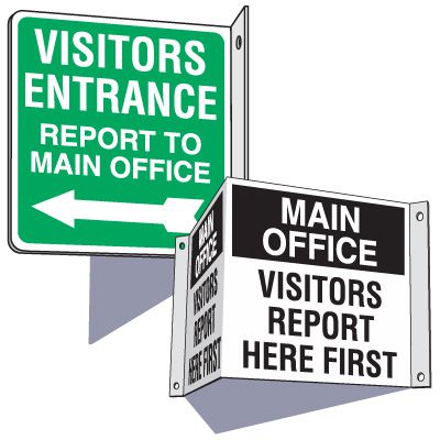 Custom 2-Way & 3-Way Wall Projection Signs | Emedco