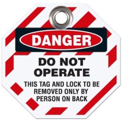 Danger Do Not Operate - Octagon Lockout Tag | Seton