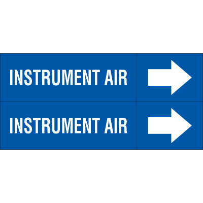 Weather Marker Weather-Code™ Self-Adhesive Outdoor Pipe Markers - Instrument Air | Seton