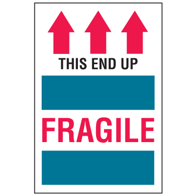 This End Up Fragile Labels | Seton