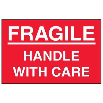 Fragile Labels - Fragile Handle With Care | Seton