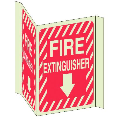 Standard 3-Way Fire Extinguisher Signs, Exit, Fire & Emergency Signs ...