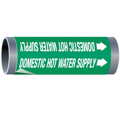 thumbnail image 2 of Pipe Markers Brady 5646-Ii High Performance Legend Chilled Water Legend Chilled Water Wrap Around Pipe Marker 2 of 12