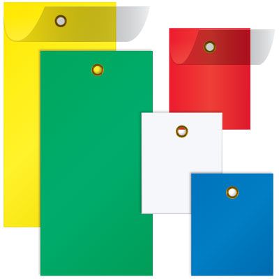Plastic Rug Tags Self Laminating Plastic Tags | Emedco