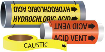 Pipe Marking Labels by Wording | Seton