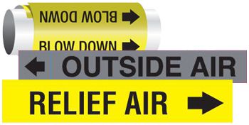 Pipe Marking Labels by Wording | Seton