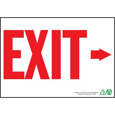 Exit Signs | OSHA & NFPA Compliant Emergency Exit Signage | Emedco