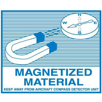 Magnetize Label Magnetized Material Regulatory Labels | Seton