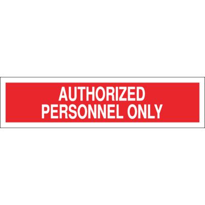 Personnel Labels Security & Door Labels- Authorized Personnel Only | Seton