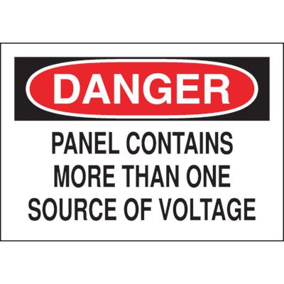 6-Pack 110 Volts Voltage & Conduit Markers – Orange Vinyl Stickers, 3/4" X 3-1/4", Weatherproof & Chemical Resistant