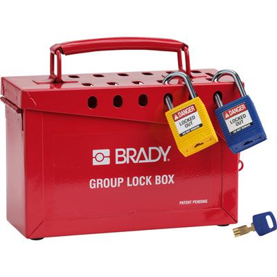 Brady® 13 Way Lock Box, Lockout Tagout | Seton Brady® 13 Way Lock Box, Lockout Tagout | Seton