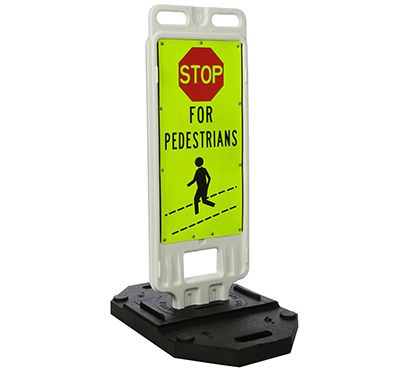 バスマーク Stop For Pedestrians Sign | Emedco