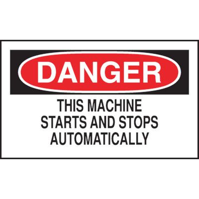 Automatic Machine Warning Markers | Emedco