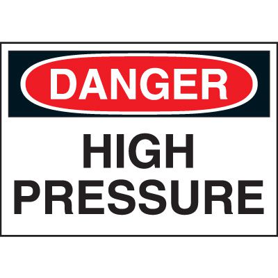 High Pressure Danger Labels@ Safety Labels | Seton Canada | Seton.ca