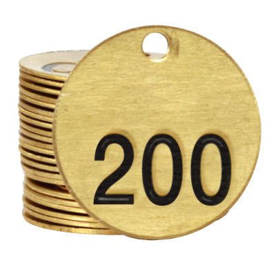 Duplicate Brass Valve Tags | Stamped Metal ID Tags | Seton display picture 2