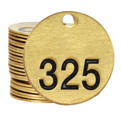 Duplicate Brass Valve Tags | Stamped Metal ID Tags | Seton display picture 1